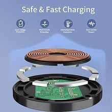 Load image into Gallery viewer, Magnetic Wireless Charger, 15W Max Magnet Fast Charging Pad for iPhone 16 Pro Max/16 Pro/16 Plus/16/15/14/13/12, Slim Mag Quick Charger with USB-A & USB-C Charging Port(Black-V2)