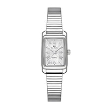 Load image into Gallery viewer, Gosasa Luxury Elegant Rectangle Women's Watch Roman Numeral Dial - Fashion Classic Design, Stylish Waterproof Quartz Watch for Women (Silver)