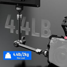 Load image into Gallery viewer, NEEWER 11" Articulating Magic Arm with 360° Ball Heads & Locating Pins for ARRI, Camera Monitor Mount with 1/4" Screws for DSLR Action Camera Monitor Video Light Compatible with SmallRig Cage Rig,ST16