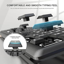 Load image into Gallery viewer, Wired Computer Keyboard, Full Size USB Quiet Keyboard with Number Pad,Slim Compact Soft Basic Laptop Keyboard for Windows PC Office Desktop (Black)
