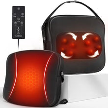 Load image into Gallery viewer, Back Massager with Heat, FSA HSA Eligible, Shiatsu Neck Massagers Deep Tissue Kneading Massage Pillow for Lower Back Leg Shoulder, Lumbar Support Pillow for Office Chair, Gifts for Mom Dad Women Men