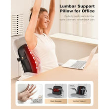 Load image into Gallery viewer, Back Massager with Heat, FSA HSA Eligible, Shiatsu Neck Massagers Deep Tissue Kneading Massage Pillow for Lower Back Leg Shoulder, Lumbar Support Pillow for Office Chair, Gifts for Mom Dad Women Men