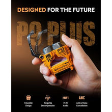 Load image into Gallery viewer, GravaStar Sirius Plus True Wireless Earbuds, Bluetooth 5.3 Active Noise Cancellation ANC Headphones, 28H Playtime, ENC Clear Call, IPX4 for Sports/Work, Customization App for iOS/Android-Yellow