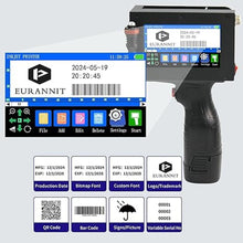 Load image into Gallery viewer, E16-1 Handheld Inkjet Printer, 1" Portable Smart Printer with ER521 Original Fast-Drying Ink, 360° Date Coder Printing Machine for Text/Barcode/Number/Image/Date Printer for Any Surface