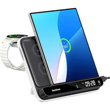 Load image into Gallery viewer, Wireless Charger for Samsung Z Fold/S25 Ultra, 30W Fast Charging Station for Samsung Z Fold 6/5/4/3/2, Foldable Charger Stand for Galaxy Watch 7/Ultra/6/5/4/3, SwanScout 710FS