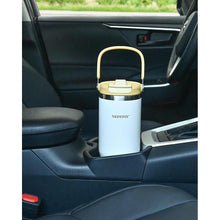 Load image into Gallery viewer, 32 Oz Tumbler with Handle Vacuum Insulated Water Bottle Stainless Steel Tumbler Car Reusable Cup Cold for 12 Hours-Beige White