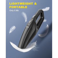 Load image into Gallery viewer, TANYO Handheld Car Vacuum Cordless, Portable Vacuum Cleaner with High Power Suction, Rechargeable Hand Held Vacuum, Mini Handheld for Car Home Office, Pet Hair, Black