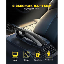 Load image into Gallery viewer, TANYO Handheld Car Vacuum Cordless, Portable Vacuum Cleaner with High Power Suction, Rechargeable Hand Held Vacuum, Mini Handheld for Car Home Office, Pet Hair, Black