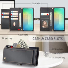 Load image into Gallery viewer, BLISLIAR for Samsung Galaxy S25 Plus Wallet Case with Card Holder Crossbody Wallet Strap, RFID Blocking Magnetic PU Leather Shockproof Protective Cover Samsung Galaxy S25 Plus Case 6.7 ,Black