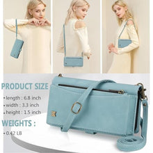 Load image into Gallery viewer, BLISLIAR for Samsung Galaxy S25 Plus Wallet Case with Card Holder Crossbody Wallet Strap, RFID Blocking Magnetic PU Leather Shockproof Protective Cover Samsung Galaxy S25 Plus Case 6.7 ,Blue