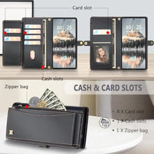 Load image into Gallery viewer, BLISLIAR for Samsung Galaxy S25 Ultra Wallet Case with Card Holder Crossbody Wallet Strap, RFID Blocking Magnetic PU Leather Shockproof Protective Cover Samsung Galaxy S25 Ultra Case 6.9 ,Black