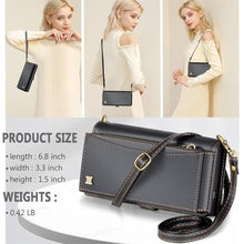 Load image into Gallery viewer, BLISLIAR for Samsung Galaxy S25 Ultra Wallet Case with Card Holder Crossbody Wallet Strap, RFID Blocking Magnetic PU Leather Shockproof Protective Cover Samsung Galaxy S25 Ultra Case 6.9 ,Black