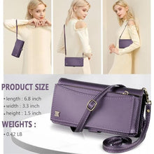 Load image into Gallery viewer, BLISLIAR for Samsung Galaxy S25 Ultra Wallet Case with Card Holder Crossbody Wallet Strap, RFID Blocking Magnetic PU Leather Shockproof Protective Cover Samsung Galaxy S25 Ultra Case 6.9 ,Purple