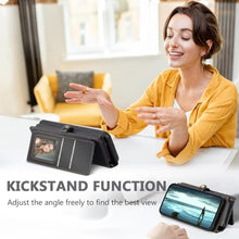 Load image into Gallery viewer, BLISLIAR for Samsung Galaxy S25 Wallet Case with Card Holder Crossbody Wallet Strap, RFID Blocking Magnetic PU Leather Shockproof Protective Cover Samsung Galaxy S25 Case 6.1 ,Black