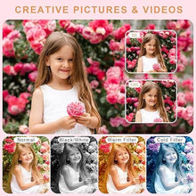 Load image into Gallery viewer, Digital Camera, Camera for Kids, UHD 4K 48MP Point and Shoot Digital Cameras with 64GB SD Card and 16X Digital Zoom Anti Shake, Compact Portable Small Gift for Boys Girls Students, Pink