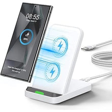 Load image into Gallery viewer, Moto G Power 5G 2024 Wireless Charger for Motorola Edge/Razr 2024,Moto G Stylus 5G 2024,15W Fast Wireless Charging Stand for iPhone 16 15,Samsung Galaxy S24 Ultra S24FE S23 S22,Google Pixel 9 Pro 8a 7
