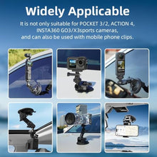 Load image into Gallery viewer, Suction Cup Mount Compatible with DJI Osmo Pocket 3, Upgraded Car Mount Windshield Window Dash Holder Kit Action Camera Accessories Adapter for Insta360 X5/X4/X3 for GoPro Max Mini for Action 5 Pro 4