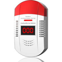 Load image into Gallery viewer, Natural Gas Detector & Combustible Gas Alarm - Easy Plug-and-Play Installation with Advanced Chip Technology, 85dB Alert for Methane, Propane, Ethane - Perfect for Home and Kitchen Safety
