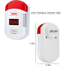 Load image into Gallery viewer, Natural Gas Detector & Combustible Gas Alarm - Easy Plug-and-Play Installation with Advanced Chip Technology, 85dB Alert for Methane, Propane, Ethane - Perfect for Home and Kitchen Safety