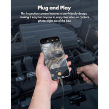 Load image into Gallery viewer, Anykit USB Endoscope Camera with 8 Adjustable LED Lights, Semi-Rigid Broscope Snake Camera, IP67 Waterproof Inspection Cam Compatible with iPhone and Android Devices (33ft)