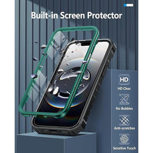 Load image into Gallery viewer, FNTCASE for iPhone 16e Phone Case: Military Grade Drop Proof Protection Mobile Cover with Kickstand | Matte Textured Rugged Shockproof TPU | Protective Sturdy iPhone16e Cases 2025 - Green