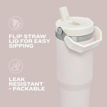 Load image into Gallery viewer, Stanley IceFlow 2.0 Flip Straw Tumbler with Handle 30 oz | Twist On Lid and Flip Up Straw | Leak Resistant Water Bottle | Insulated Stainless Steel | BPA-Free | Dried Pine