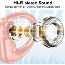 Load image into Gallery viewer, kurdene Wireless Earbuds Bluetooth Headphones Sport,Over Ear Buds with Deep Bass Sound,60Hrs Playtime Earphones Redesigned Comfort Fit with Earhooks for Running,Meeting,Workout-Pink