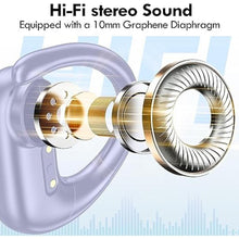 Load image into Gallery viewer, kurdene Wireless Earbuds Bluetooth Headphones Sport,Over Ear Buds with Deep Bass Sound,60Hrs Playtime Earphones Redesigned Comfort Fit with Earhooks for Running,Meeting,Workout-Purple