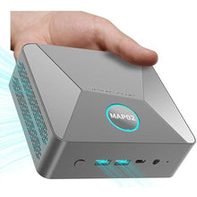 Load image into Gallery viewer, Mini PC, Mini Computer with Celeron N6000 8GB DDR4 256GB M.2 SSD, Mini Desktop Computer with Fan, 4K UHD Triple Display/Dual DDR4/Dual SSD/BT/Wifi/RJ45/DP/Type C