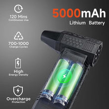 Load image into Gallery viewer, Compressed Air Duster – 130000RPM High-Speed Air Blower with 280G Wind Pressure, 3 Gears Wind Speed, Cordless Rechargeable Dust Cleaner with 5000mAh Battery for Computer, Keyboard, Car & Electronics
