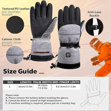 Load image into Gallery viewer, Heated Gloves for Men Women, Rechargeable Hand Warmer with Touchscreen, Waterproof Electric Heated Ski Glove for Winter Outdoor Work Hunting Camping Snowboarding Hiking