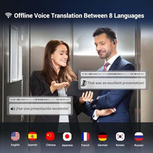 Load image into Gallery viewer, Wooask AI Translator Earbuds, 144 Language Translator Earbuds Open Ear Design 3-in-1 AI Translation Earbuds Real Time F56 Black (with Offline Package (Lifetime Free))