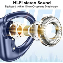 Load image into Gallery viewer, kurdene Wireless Earbuds Bluetooth Headphones Sport,Over Ear Buds with Deep Bass Sound,60Hrs Playtime Earphones Redesigned Comfort Fit with Earhooks for Running,Meeting,Workout-Blue