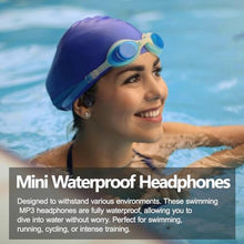 Load image into Gallery viewer, Dnniakm Swimming Headphones,Bone Conduction Headphones Bluetooth 5.4,IPX8 Waterproof,32G Memory Sports Headphone,Underwater Headphone with MP3-Player for Swim,Open Earphones for Swimming (Black X20)