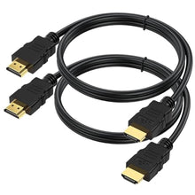 Load image into Gallery viewer, HDMI Cable 4 FT 2-Pack, 4K HDMI TV Cable 4FT, Shielded HDMI 2.0 CL3 Rated Cord for Smart Monitor with Streaming TV, 4K, 1080P@144Hz,ARC & CL3 Rated | for Laptop, Monitor, PS5, PS4, Xbox, Soundbar