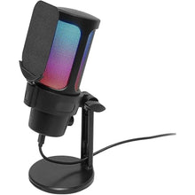 Load image into Gallery viewer, VCOM Gaming USB Microphone, Condenser Dynamic Mic for Podcasting, Streaming, with Quick Mute, Desktop Stand, Pop Filter, RGB Indicator, Shock Mount, Rotate gain Button, Compatible with PS4/5/PC