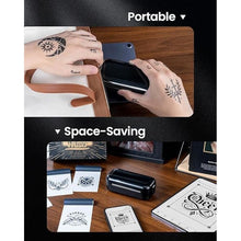 Load image into Gallery viewer, Memoqueen Tattoo Stencil Printer for Tattooing, TP31 Bluetooth Thermal Tattoo Printer Machine for Tattoo Enthusias/Beginners/Artists, with 30pcs Transfer Paper, Compatible with Tablet & Smartphone