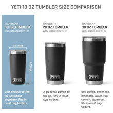Load image into Gallery viewer, YETI Rambler 10 oz Tumbler, Stainless Steel, Vacuum Insulated with MagSlider Lid, Firefly Yellow