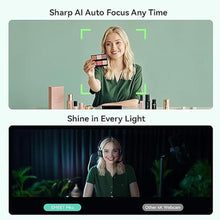 Load image into Gallery viewer, EMEET Piko 4K Webcam for Streaming, World's 1st Dual-Camera AI-Powered 4K Camera w/AI Autofocus, 3 Mics Array&3 Sound Modes, USB Webcam with Tripod, Great for Streaming, Desk Setup and Creative Gifts