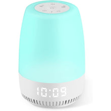Load image into Gallery viewer, Baby Night Light, VIPDEER White Noise Sound Machine for Baby Sleeping, 12 Colors Night Light for Baby Nursery, 19 Smoothing Sleep Sounds, Timer Display, Alarm Clock