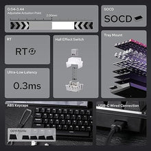 Load image into Gallery viewer, EPOMAKER Aula WIN60 HE 60% Wired Magnetic Keyboard with Adjustable Actuation, 8000 Hz Polling Rate, Hall Effect Switches, Hot-Swap, for FPS Games (Black)