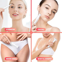 Load image into Gallery viewer, MAXGROOM Bikini Trimmer for Women, All-in-ONE Waterproof Lady's Electric Razor Shaver and Facial Hair Removal, Rechargeable Body Hair Trimmer Grooming Sets for Leg, Armpit, Face, Eyebrow (White)