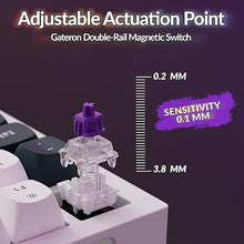 Load image into Gallery viewer, Keychron Q6 HE Wireless Custom Mechanical 100% Full Keyboard, 2.4 GHz/Bluetooth/Wired QMK Rapid Trigger Hot-Swappable Programmable Gateron Double-Rail Magnetic Switches for Mac Windows, Shell White