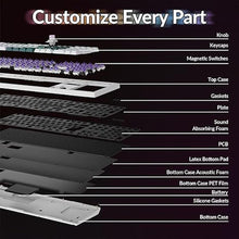 Load image into Gallery viewer, Keychron Q6 HE Wireless Custom Mechanical 100% Full Keyboard, 2.4 GHz/Bluetooth/Wired QMK Rapid Trigger Hot-Swappable Programmable Gateron Double-Rail Magnetic Switches for Mac Windows, Shell White