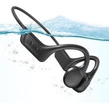 Load image into Gallery viewer, Bone Conduction Swimming Headphones,Waterproof IP68,Wireless Bluetooth 5.3 Earphones with Microphone, Built-in 32GB MP3 Open Ear Bluetooth Headphones for Running,Swimming,Diving (Brown)