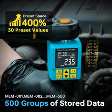 Load image into Gallery viewer, Upgrade 1/2" Digital Torque Adapter, (±1% Accuracy, 5-100Ft-lb), Precision Digital Torque Wrench Adapter with Color Display, Smart Alert, 1/4", 3/8" Converters for Auto, DIY & Home Repairs(135N.m)