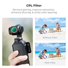 Load image into Gallery viewer, K&F Concept Magnetic Wide Angle Lens & Effect & ND & CPL Filter Set Compatible with DJI Osmo Pocket 3, 4 Pack Wide-Angle Lens CPL Black Diffusion 1/4 ND2-32 Filters, HD Optical Glass/Multi-Coated