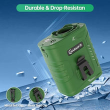 Load image into Gallery viewer, CHARMP? Waist Clip Fan - 5000mAh Rechargeable Portable Personal Fan, 39ft/s Ultra-Strong Wind, 29H Runtime, 5 Speeds, LED & SOS Light, for Outdoor, Camping, Hiking, Construction