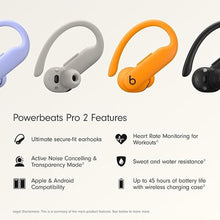 Load image into Gallery viewer, Beats Powerbeats Pro 2 Wireless Bluetooth Earbuds - Noise Cancelling, Heart Rate Monitor, IPX4, Up to 45H Battery & Charging Case, Works with Apple & Android - Electric Orange