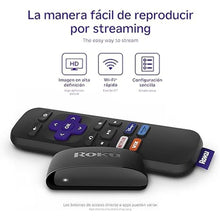 Load image into Gallery viewer, Roku Express Dispositivo de Streaming HD para TV (Spanish Edition) - Con VIX Premium, Control remoto con botones de acceso rápido I Roku Express HD Streaming Device for TV, with VIX Premium Offer